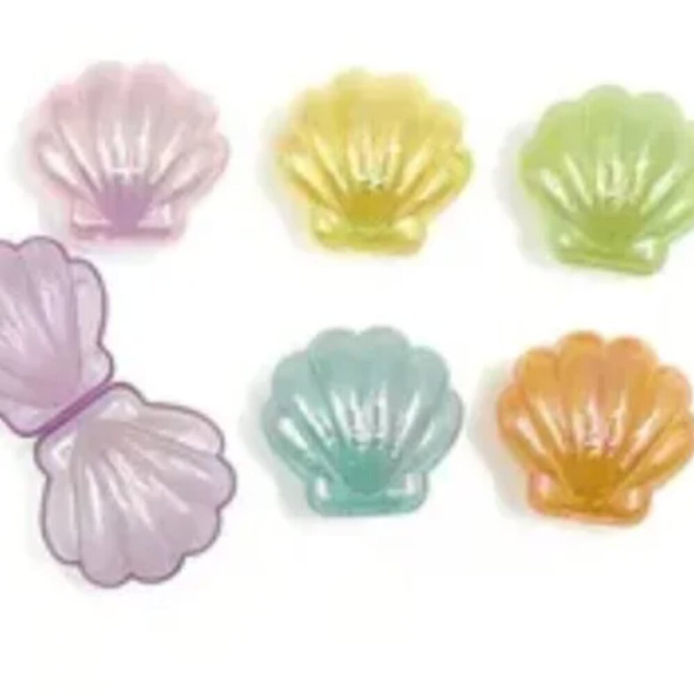 Clamshell Shaped Mermaid Party Treat Containers 12 ct NEW